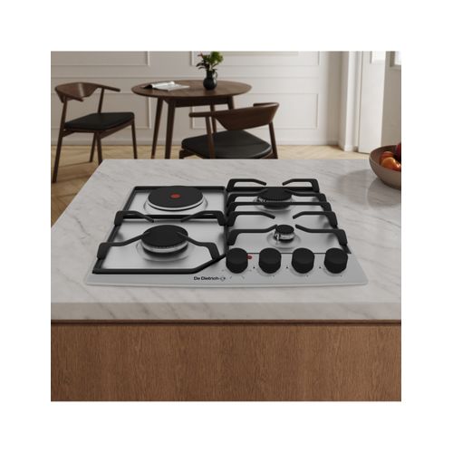 Plaque Mixte 4 foyers Inox - Dpe4610xm