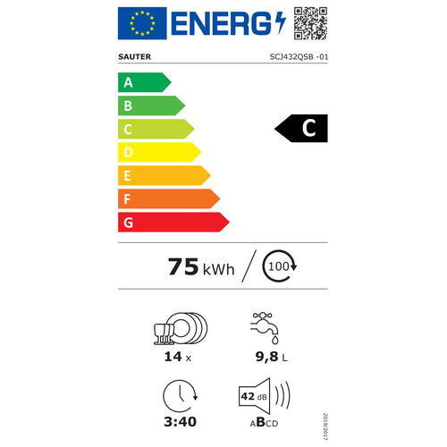 Lave-vaisselle 60cm 14 Couverts 42db Tout Intégrable - Scj432qsb