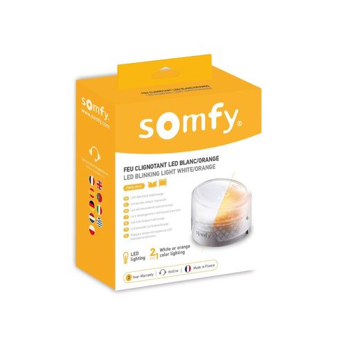 Feu Clignotant Orange Pour Motorisation De Portail Ou Porte De Garage - Somfy