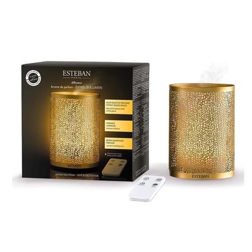 Diffuseur Brume Or Et Lumière En Métal