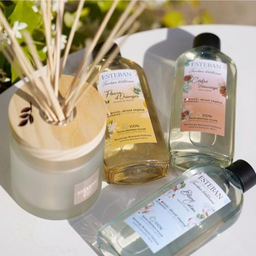 Recharge Pour Bouquet Parfumé Blanc Coton 200 Ml En Plastique