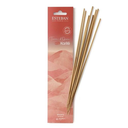 Encens Indiens 20 Batônnets Terre D'ocre Karité En Bois