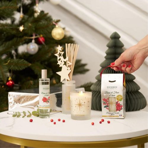 Bouquet Parfumé Baies Et Fleurs D'hiver 100 Ml En Verre