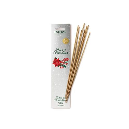 Encens Indiens 20 Batônnets Baies Et Fleurs D'hiver En Bois