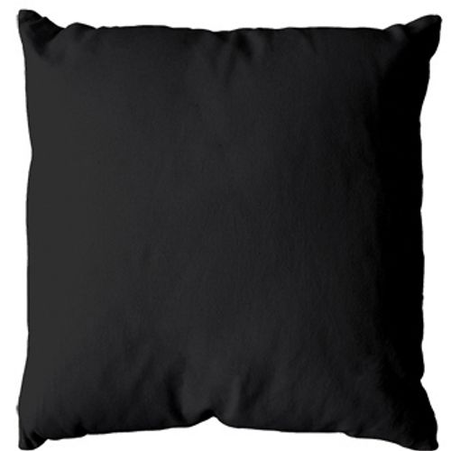 Coussin Uni En Polyester - 40 X 40 Cm - Noir