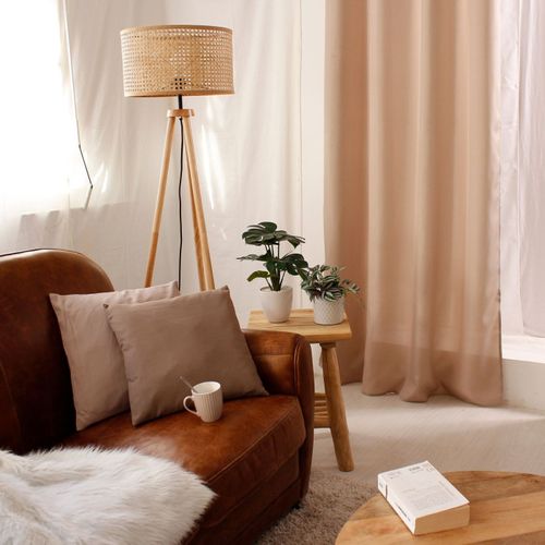 Rideau Uni à Oeillets - 140x240 Cm - Naturel