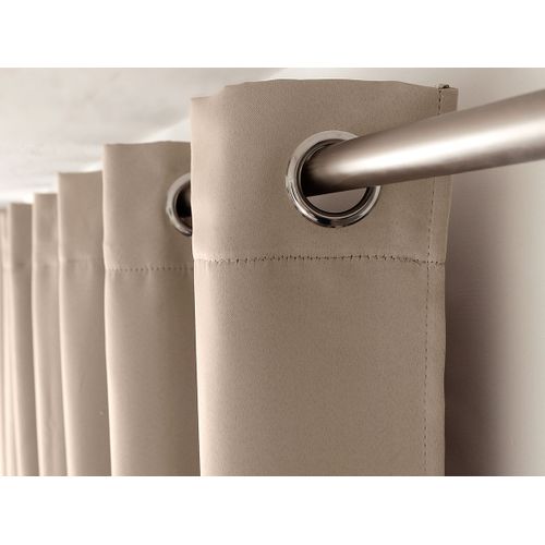 Rideau Occultant Basic Grande Hauteur Naturel 140 X 280 Cm - Enjoy Home