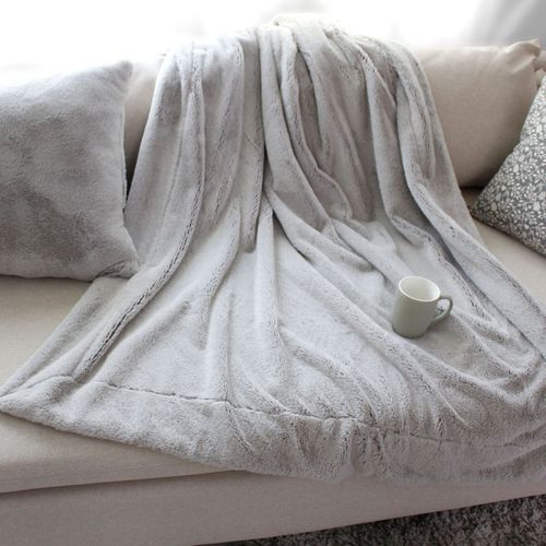 Plaid Grizzli Gris 125 X 150 Cm - Enjoy Home