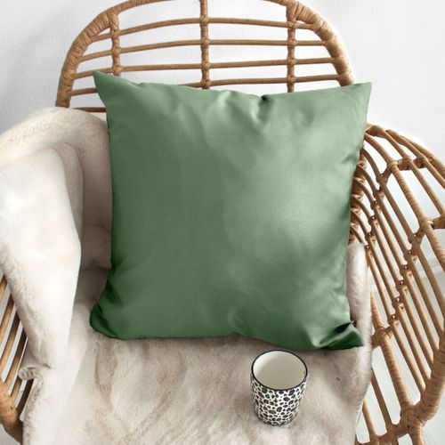 Coussin Uni En Polyester - 40 X 40 Cm - Argile