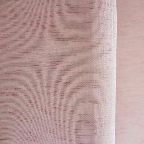 Voilage Tamisant à L'aspect Lin - 140x240 Cm - Vieux Rose