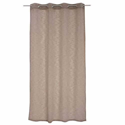 Voilage Tamisant à L'aspect Lin - 140x240 Cm - Taupe