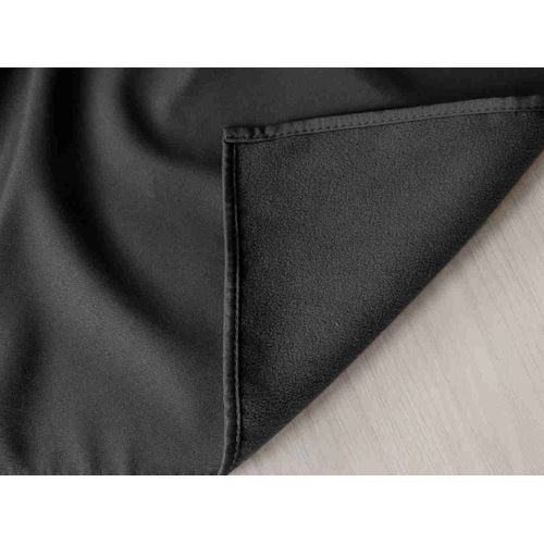 Rideau Thermique En Microfibre Doublée - 135x180 Cm - Gris Foncé