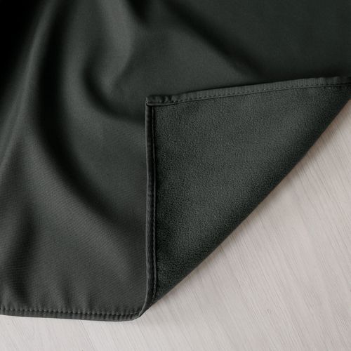 Rideau Thermique En Microfibre Doublée - 135x180 Cm - Gris Foncé