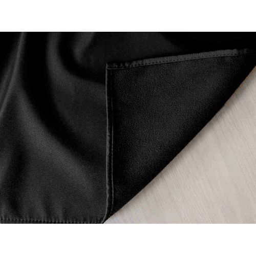 Rideau Thermique En Microfibre Doublée - 135x180 Cm - Noir