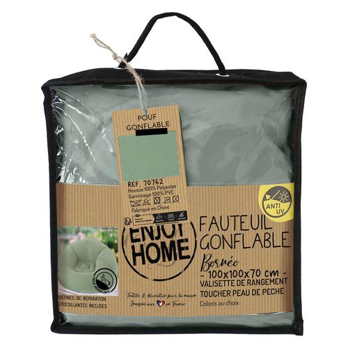 Fauteuil Gonflable Extérieur - 100x100 Cm - Sauge