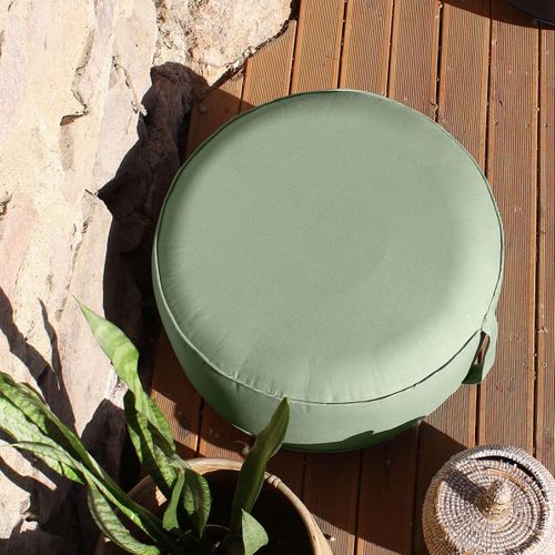 Pouf Gonflable Extérieur - 55x20 Cm - Sauge
