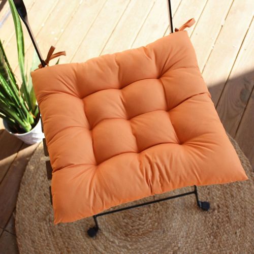 Galette Piquée Extérieure - 38x38 Cm - Orange