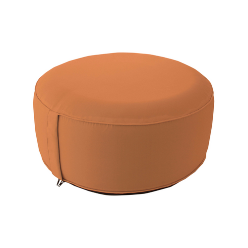 Pouf Gonflable Extérieur - 55x20 Cm - Orange Corail