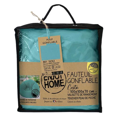 Fauteuil Gonflable Extérieur - 100x100 Cm - Vert