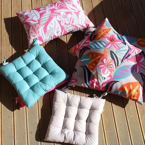 Galette De Chaise Piquée - 38x38 Cm - Vert