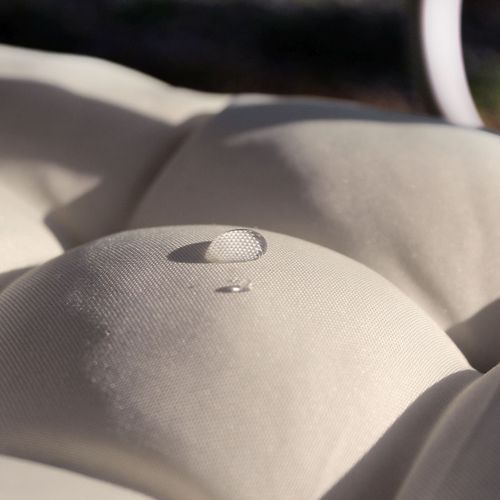 Galette De Chaise Piquée - 38x38 Cm - Naturel