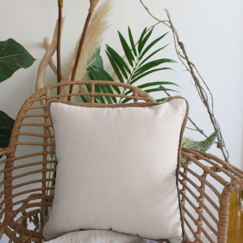 Coussin Déco "natura" 40x40cm Écru