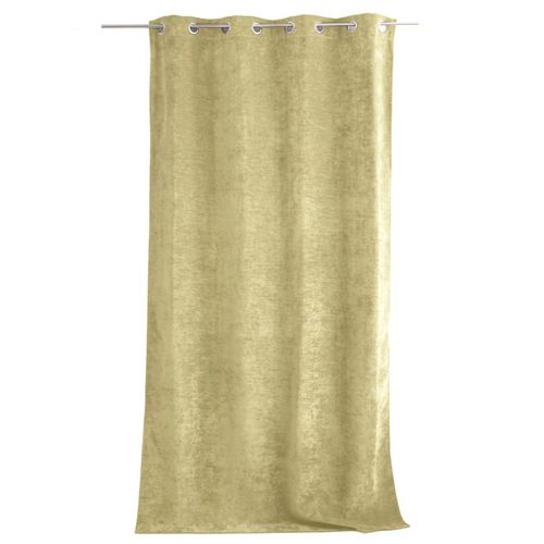 Rideau Thermique En Velours Doublé Polaire - 140x260 Cm - Vert Tilleul