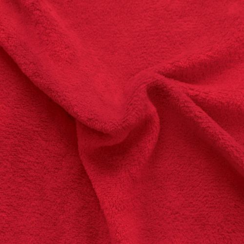 Plaid Polaire XL Uni "coral Fleece" 180x220cm Rouge