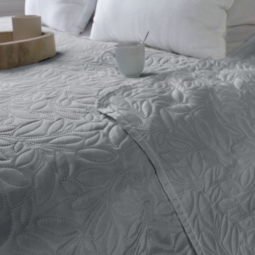 Couvre-lit En Microfibre "rosa" 220x240cm Gris
