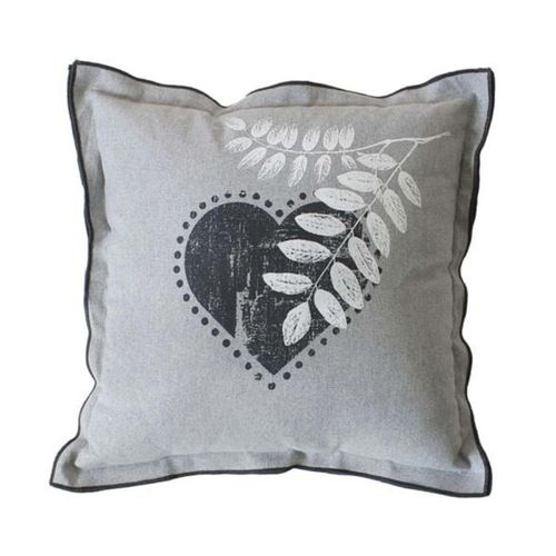 Coussin Déco "epicéa" 40x40cm Gris Clair