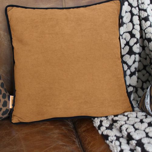 Coussin Déco En Velours "java" 40x40cm Café