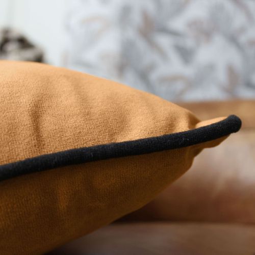 Coussin Déco En Velours "java" 40x40cm Café