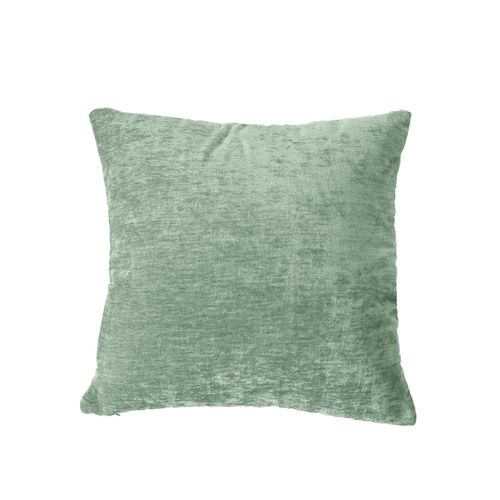 Coussin Déhoussable En Velours - 40x40 Cm - Céladon