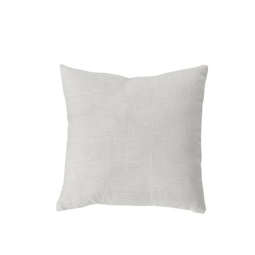 Coussin Carré - Effet Lin - 40x40 Cm - Blanc