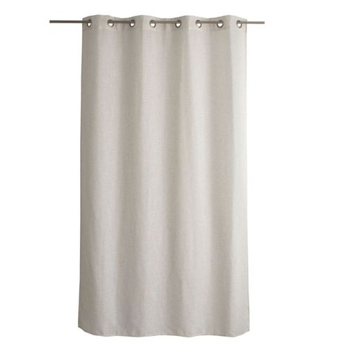 Rideau à Oeillets Naturel - Effet Lin - 140x240 Cm - Ecru