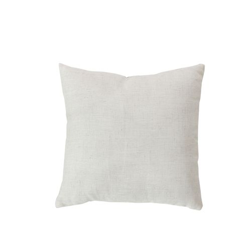 Coussin Carré - Effet Lin - 40x40 Cm - Ecru