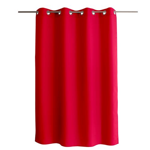 Rideau Uni à Oeillets - 140x180 Cm - Rouge