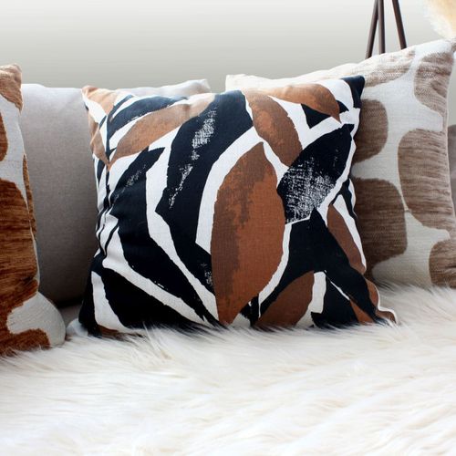 Coussin Déco à Motif "copper" 40x40cm Multicolore