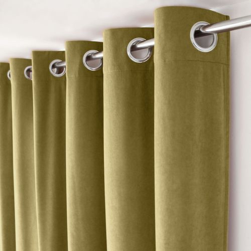 Rideau Tamisant En Velours - 140x260 Cm - Bronze