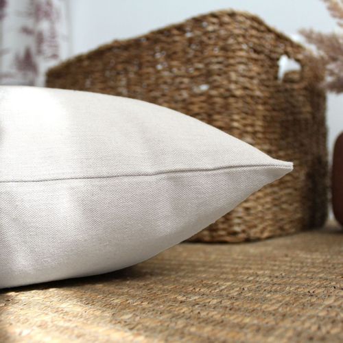 Coussin Déco Uni "dune" 40x40cm Écru