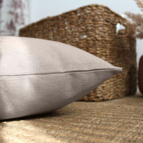 Coussin Déco Uni "dune" 40x40cm Naturel