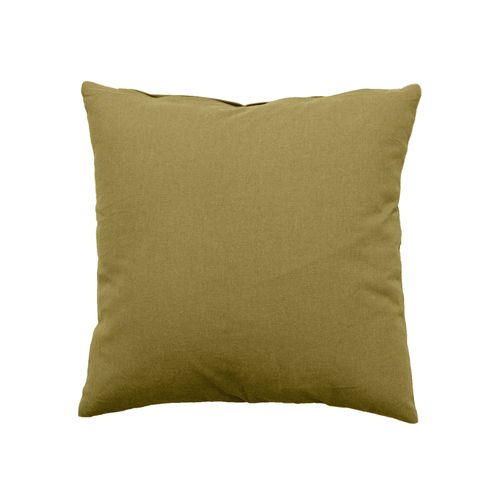 Coussin Déhoussable Uni En Coton - 40x40 Cm - Bronze