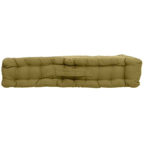 Coussin De Sol Uni En Pur Coton - 50x50x10 Cm - Bronze