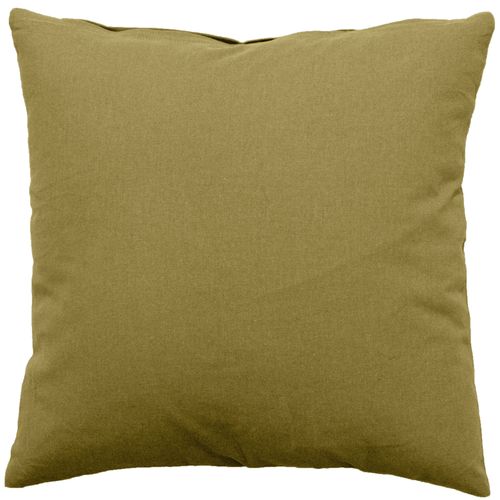 Coussin Déhoussable Uni En Coton - 60x60 Cm - Bronze
