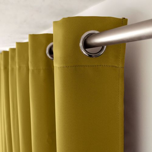 Rideau Occultant Uni Avec 8 Oeillets - 140x240 Cm - Bronze
