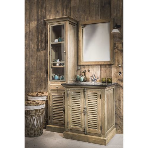 Miroir De Salle De Bain En Bois L65 - Hanoï