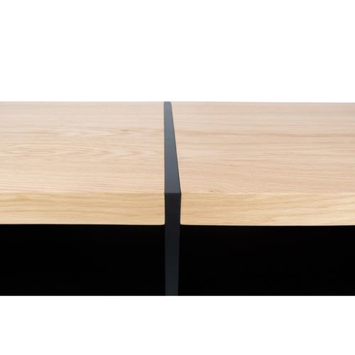 Meuble TV Bas Moderne En Bois Et Métal 3 Portes L220 - Brighton