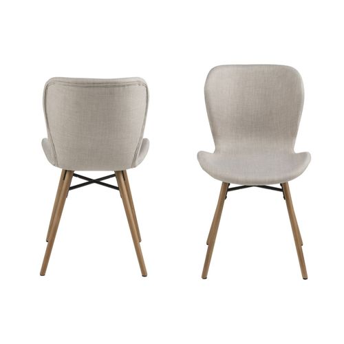 Table Rectangulaire à Rallonges L160/240  + 4 Chaises Tissu - Boston