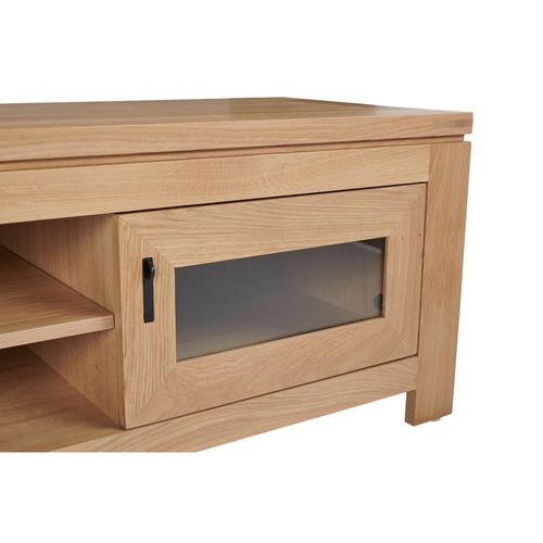 Meuble TV Bas Moderne En Chêne Clair L180 - Boston