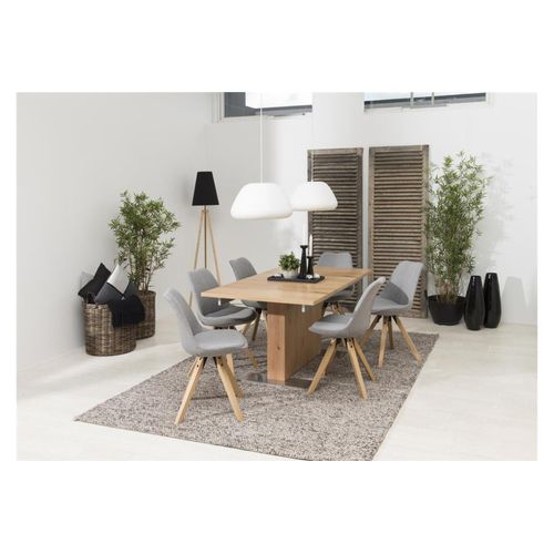 Chaises Modernes Bois Et Tissus (lot De 2) - Earl